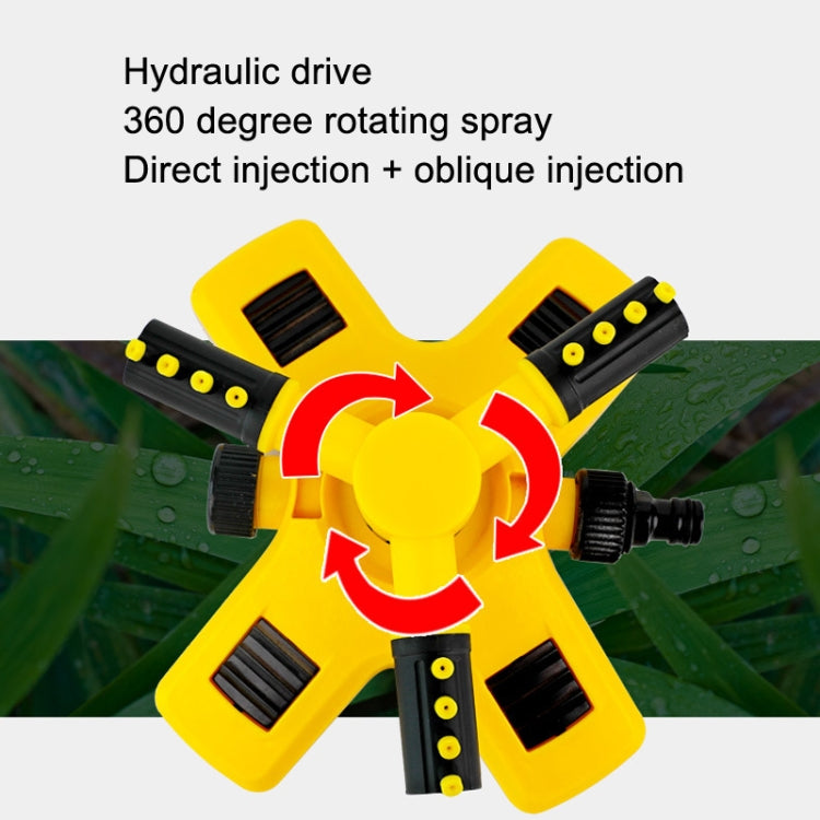 360 Degrees Rotating Watering Device, Style:, Sprinkler, With Pacifier Connector, With 4-point Connector, With 6-point Connector, With 1 inch Connector, With 2 PCS 4-point Connector and Pacifier, With 2 PCS 6-point Connector and Pacifier