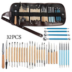 Pottery Tool Set Pottery Clay Stone Carving Knife DIY Clay Combination Tool, 22 In 1, 24 In 1, 27 In 1, 32 In 1