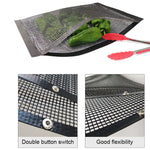 Vc005 BBQ Non-Stick Mesh Grilling Bag, Size:, Black (24 x 14cm), Black (22 x 27cm), Black (30 x 27cm), Black (40 x 30cm)
