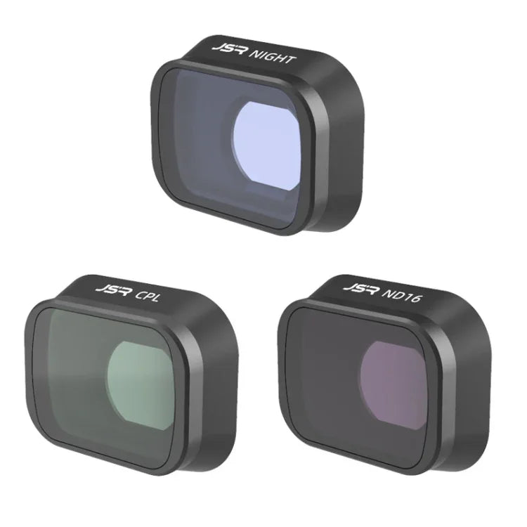 JUNESTAR Filters For DJI Mini 3 Pro,Model:, MCUV JSR-1663-01, CPL JSR-1663-02, ND8 JSR-1663-03, ND16 JSR-1663-04, ND32 JSR-1663-05, ND64 JSR-1663-06, ND256 JSR-1663-07, ND1000 JSR-1663-08, ND8PL JSR-1663-09, ND16PL JSR-1663-10, ND32PL JSR-1663-11