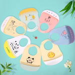 Baby Oil Spray Waterproof Silicone Bib Ultra-thin Saliva Towel, Pattern:, Rabbit BATT2, Lion Dot 2, Rabbit Glasses 2, Good Bear 2, Dinosaur World, Big&Small Dinosaur