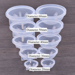 Crystal Epoxy Ball Silicone Mould DIY Handmade Jewelry Sphere Making Mould, 20 PCS 20mm, 20 PCS 30mm, 10 PCS 40mm, 4 PCS 50mm, 4 PCS  60mm