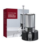 Electric Red Wine Decanter Dispenser,Style:, Red ABS, Stainless Steel, Stainless Steel With Base