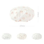 Waterproof Shower Hat Adult Women Bathing Hair Cover Anti-fume Hair Cover, 1 PCS Grey, 1 PCS Pink, 1 PCS Apricot