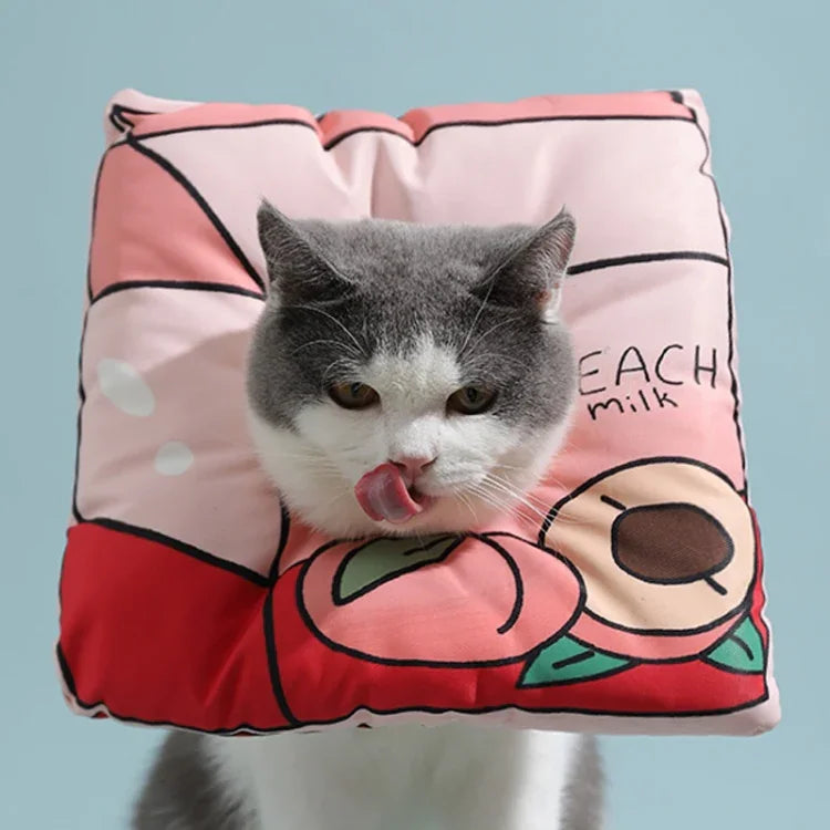 Cat Elizabeth Collar Kitten Anti-licking Collar Head Cover, Size:, S, M, L