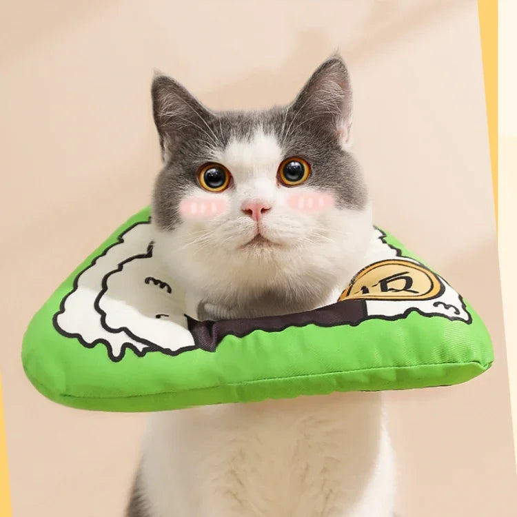 Cat Elizabeth Collar Kitten Anti-licking Collar Head Cover, Size:, S, M, L
