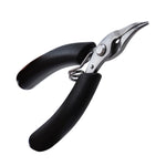 4 Inch Stainless Steel Palm Mini Electronic Pliers, Wire Cutters, Curved Nose Pliers, Needle Nose Flat Pliers, Needle Nose Round Pliers