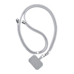 2 PCS Phone Lanyard Adjustable Detachable Neck Cord with Card, Black, Red, Yellow, Sky Blue, Wine Red, Light Gray, Dark Gray, Dark Blue, White