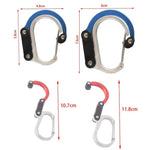 Aluminum Alloy D-type Outdoor Mountaineering Hook, S (Gold), S (Red), S (Black), S (Blue), M (Black), M (Red)