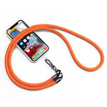 Mobile Phone Mountaineering Rope Lanyard  Can Be Hung Neck Or Crossbody, Black, Orange, Sky Blue, Red, Gem Blue, Violet, Brick Orange