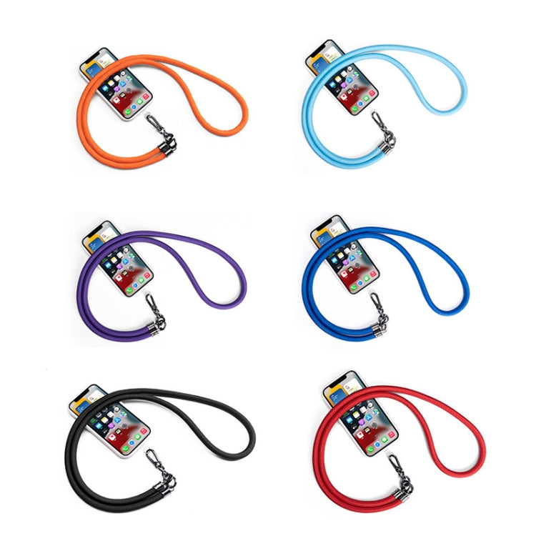 Mobile Phone Mountaineering Rope Lanyard  Can Be Hung Neck Or Crossbody, Black, Orange, Sky Blue, Red, Gem Blue, Violet, Brick Orange
