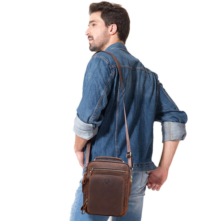 HUMERPAUL MH573 Men Shoulder Bag Leather Messengers Bag