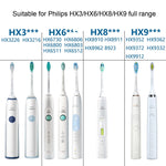 Toothbrush Head For Philips HX6730 HX9352 HX8910 HX3226,Style: Clean Medium Hair, Dental Plaque Defensive