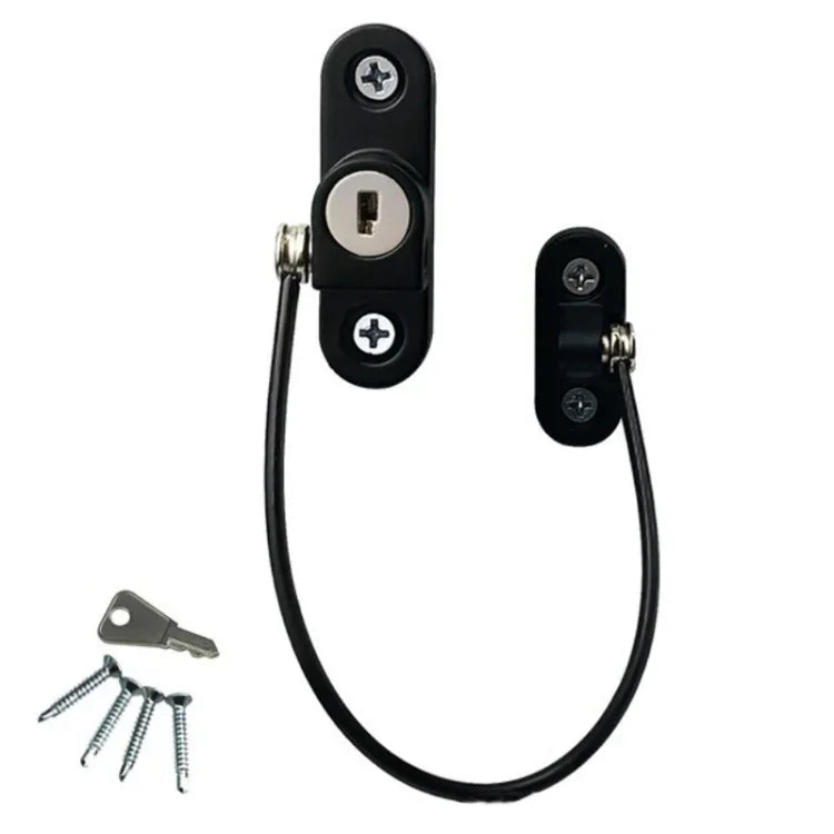 Children High-rise Anti-fall Safety Lock Window Push Limiter, Color:, White, Black, White (Thick), Black (Thick), White (Special Thick), Black (Special Thick), White (Enhanced), Black (Enhanced), White (High Standard), Black (High Standard)