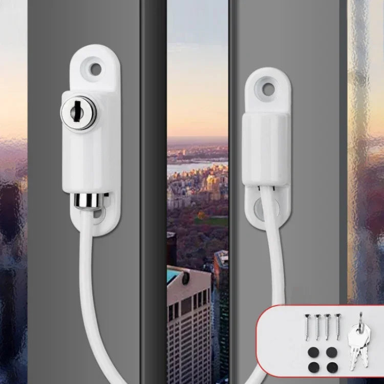 Children High-rise Anti-fall Safety Lock Window Push Limiter, Color:, White, Black, White (Thick), Black (Thick), White (Special Thick), Black (Special Thick), White (Enhanced), Black (Enhanced), White (High Standard), Black (High Standard)