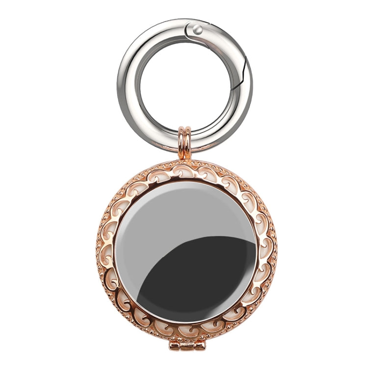 Anti-Lost Plating Keychain Locator Tracker Protective Cover For AirTag 2nd Gen / AirTag 1st Gen, Black Gold, White Gold, Rose Gold, Gold
