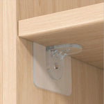 4pcs /Set Simple Firm Load Bearing Wardrobe Layered Partition Bracket, Size:, Large 7cm