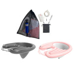 Household Pregnant And Elderly Recline Shampoo Basin Hair Care, Black, Pink, Pink+Drain Pocket, Black+Drain Pocket