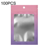 100PCS Aluminum Foil Ziplock Bag Jewelry Data Cable Sealed Packaging Bag, Size:, 7.5x10cm (Pink Gradually Purple), 7.5x10cm (Blue Gradually Pink), 7.5x10cm (Blue Gradient), 7.5x10cm (Yellow Gradient), 8.5x13cm (Pink Gradually Purple)                   ...