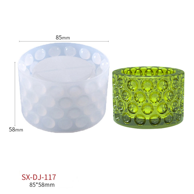 DIY Polka Dot Storage Box Crystal Ashtray Silicone Mold, DJ-117