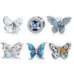 S925 Butterfly Series DIY Bracelet Pearl Accessories, Style:, SCC2326, BSC588, BSC558, BSC062, BSC061, SCC1682