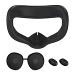 VR Silicone Eye Mask+Lens Protective Cover+Joystick Hat, For Meta Quest 2, Eye Mask+Lens Protective Cover+Joystick Hat (Pink), Eye Mask+Lens Protective Cover+Joystick Hat (Black), Eye Mask+Lens Protective Cover+Joystick Hat (White)