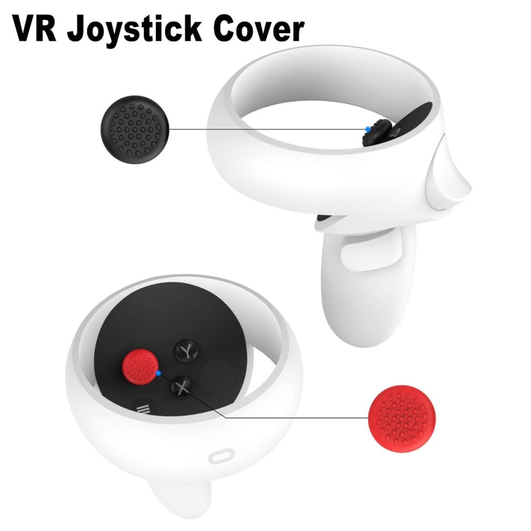 VR Silicone Eye Mask+Lens Protective Cover+Joystick Hat, For Meta Quest 2, Eye Mask+Lens Protective Cover+Joystick Hat (Pink), Eye Mask+Lens Protective Cover+Joystick Hat (Black), Eye Mask+Lens Protective Cover+Joystick Hat (White)