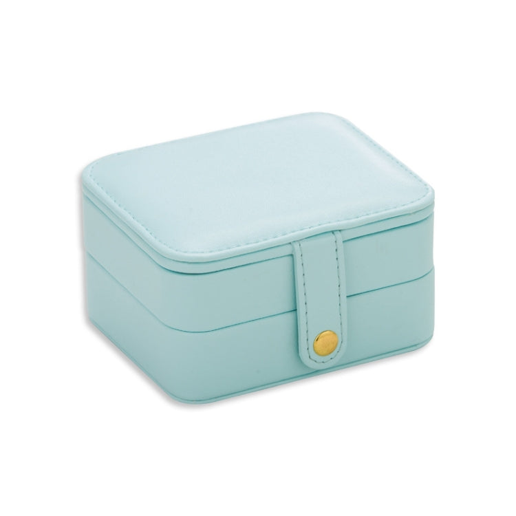 SH688-58 Square Double-Layer PU Earring Storage Jewelry Box, Double-Layer (Pink), Double-Layer (Light Blue), Double-Layer (White), Double-Layer (Navy Blue)