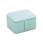 SH688-58 Square Double-Layer PU Earring Storage Jewelry Box, Double-Layer (White), Double-Layer (Navy Blue), Double-Layer (Pink), Double-Layer (Light Blue)