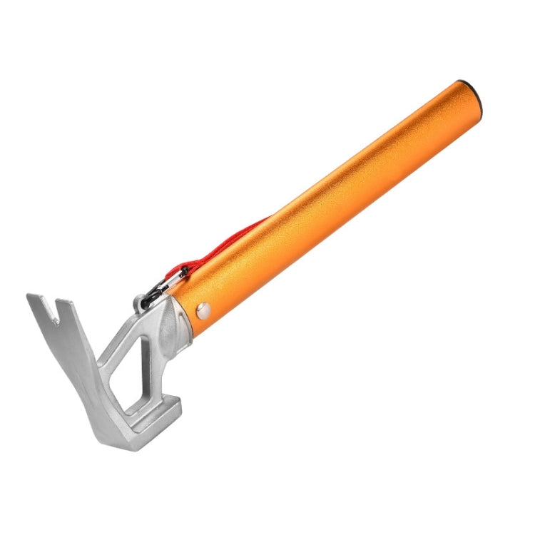 Outdoor Camping Multifunctional Tent Ground Nail Hammer, Silver, Black, Orange