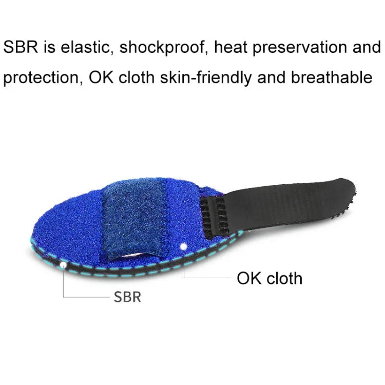 2 PCS Finger Straps Postoperative Rehabilitation Finger Protectors, Red, Blue, Black, Skin Color