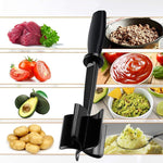 Meat Chopper Hand Held Stirring Grinder, Green, Black, Red