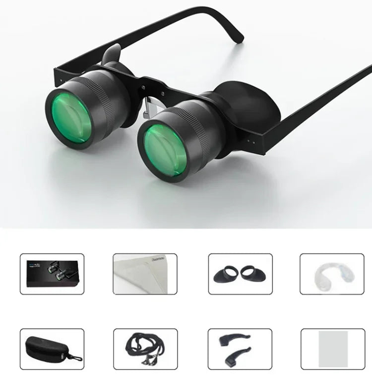 D-1548 10x HD Adjustable Focus Fishing Binoculars,Spec:, Only Binoculars, With Grey Polarised Lens, With Yellow Polarised Lens, With Red Polarised Lens, With Grey+Yellow Polarised Lens, With Tricolour Polarised Lens