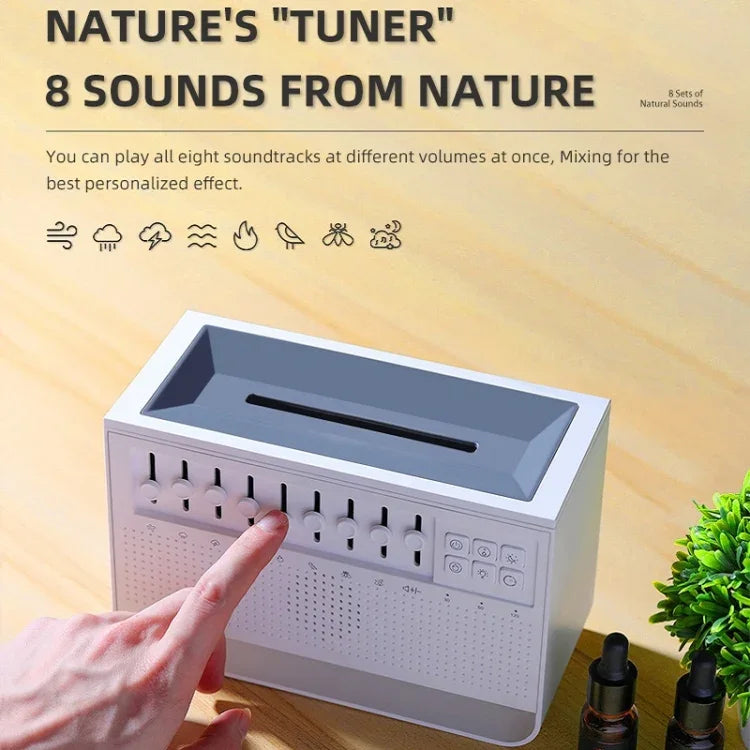 White Noise Sleep Instrument Simulation Flame Ultrasonic Humidifier, White Noise
