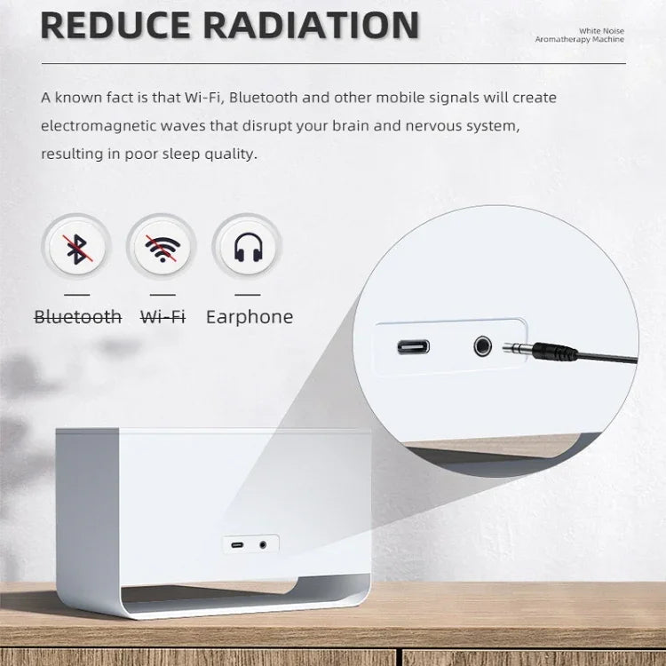White Noise Sleep Instrument Simulation Flame Ultrasonic Humidifier, White Noise