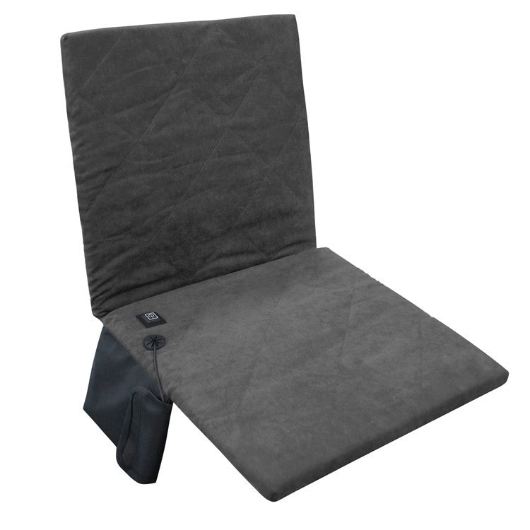 Outdoor Winter Camping Warm USB Heating Cushions With Backrest, With Backrest Black, With Backrest Gray