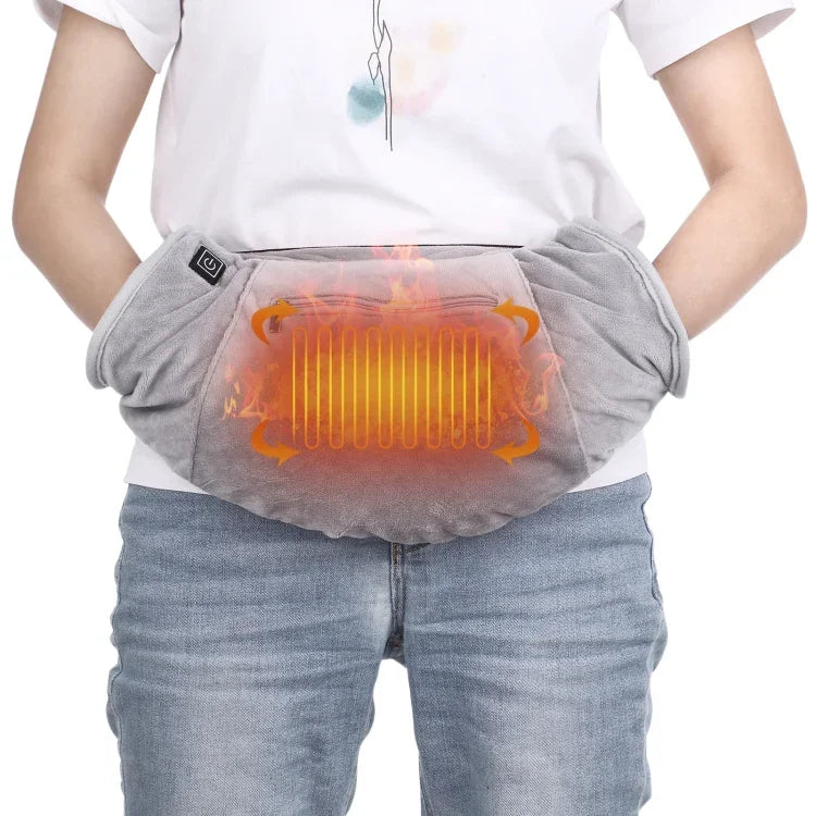 Electric Heated Hand Warmer Muff Cold Weather Thermal Glove Waist Bag, Heated Hand Warmer