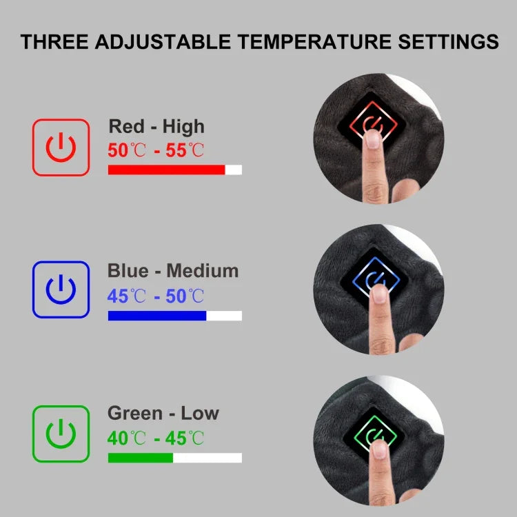 Electric Heated Hand Warmer Muff Cold Weather Thermal Glove Waist Bag, Heated Hand Warmer