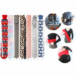 2L Long-strip Multifunctional Water-filled Rubber Hot Water Bags, Spec: Red White Heart, Red White Heart