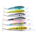 M0208 13.3cm/13.4g Lure Bionic Multi-section Mino Fake Lure Plastic Lure, M0208 5, M0208 6, M0208 1, M0208 2, M0208 3, M0208 4
