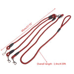 140cm 3 In 1 Leash Multi-head Dog Walking Rope, 140cm 3 In 1 Rose Red, 140cm 3 In 1 Blue, 140cm 3 In 1 Red