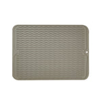 TPR Thickened Thermal Pad Wave Pattern Drain Anti-Slip Mat, Khaki Pink, Khaki Gray, Khaki Blue