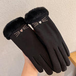A56 Keep Warm Touch Screen Plus Velvet Thick Anti-Cold Riding Gloves, A56 Gray, A56 Black, A56 Pink