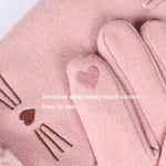 A56 Keep Warm Touch Screen Plus Velvet Thick Anti-Cold Riding Gloves, A56 Gray, A56 Black, A56 Pink