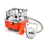 Outdoor Camping Mountaineering Portable Mini Gas Stove, Style:, Square (Regular Model), Square (Buckle Model), Square (Threaded Interface), Lotus (Regular Model), Lotus (Buckle Model), Lotus (Threaded Interface)