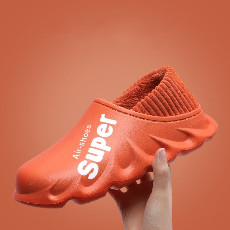 Winter Warm Velvet Thick Waterproof Cotton Slippers, Yellow, Blue Gray, Orange Red, Pink 8055, White 8055, Light Coffee 8055, Black 8055, Blue Gray 599, Duck Egg Green 599, Pink 599, Caramel 599, Dark Blue 599, Yellow 599, Yellow No Heel               ...