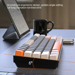 ZIYOU LANG K68 68 Keys Bluetooth Wireless Dual Model Mechanical Keyboard, Style:, Red Shaft Version (Shimmering), Green Shaft Version (Gray), Red Shaft Version (Gray)