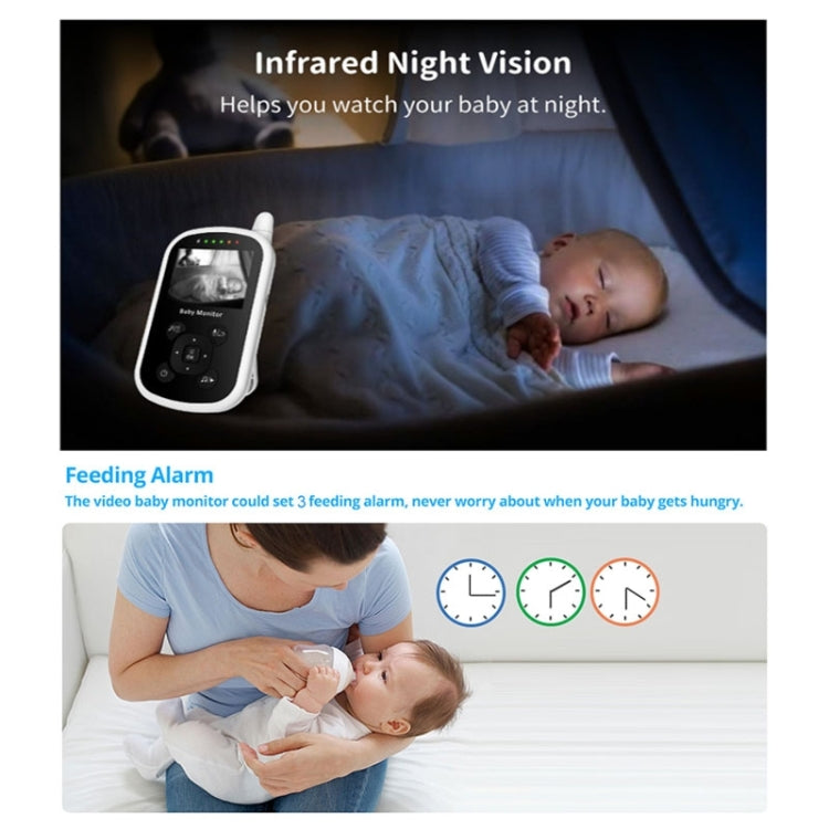 UU24 2.4 Inch Wireless Baby Monitor Camera Temperature Monitor 2 Way Audio VOX Lullaby, UU24 EU Plug, UU24 UK Plug, UU24 US Plug