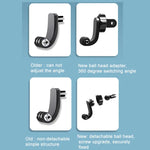 2 PCS ST-06 Basic Strap Mount Surface Buckle for GoPro Hero11 Black / HERO10 Black /9 Black /8 Black /7 /6 /5 /5 Session /4 Session /4 /3+ /3 /2 /1, DJI Osmo Action and Other Action Cameras, Centered Shoot Adapter(2 PCS)