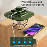 LY02 LED Retro Lantern Hand Tent Lamp USB Charging Camping Light, LY02 Green, LY02 White, LY02 Black